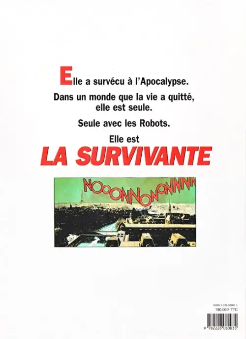 Verso de l'album La Survivante L'Intégrale