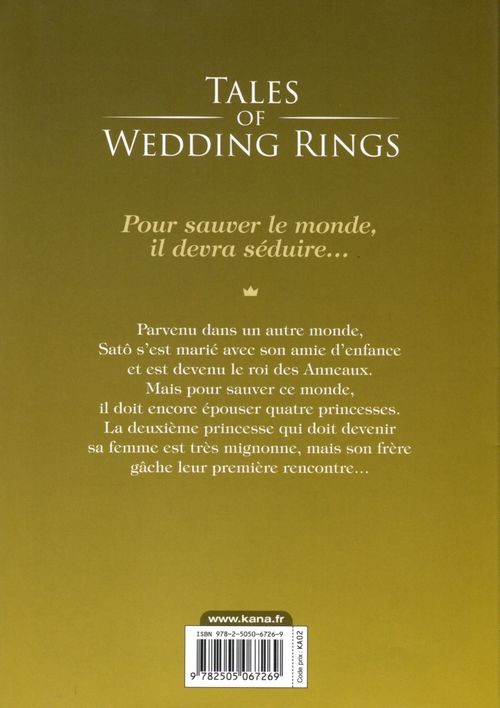 Verso de l'album Tales of Wedding Rings 2