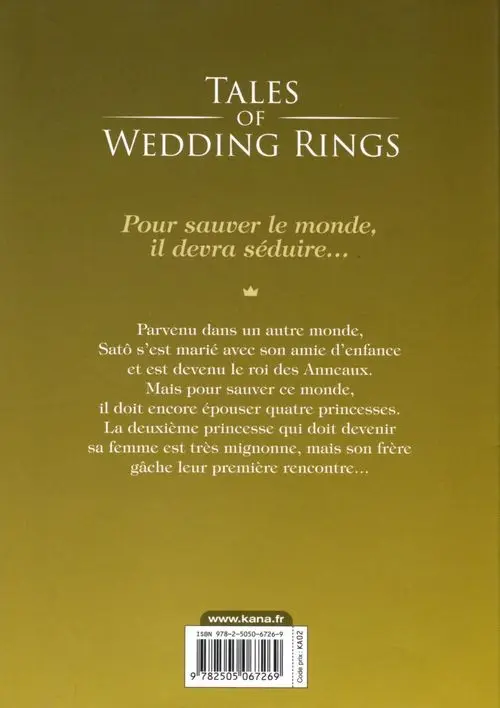 Verso de l'album Tales of Wedding Rings 2