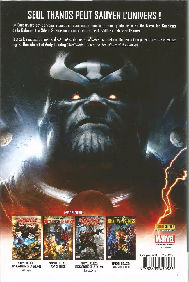 Verso de l'album Thanos Imperative