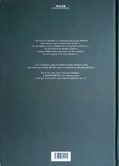 Verso de l'album Victor Hugo et l'affaire des filles de Loth Tome 1 Le sel de Sodome