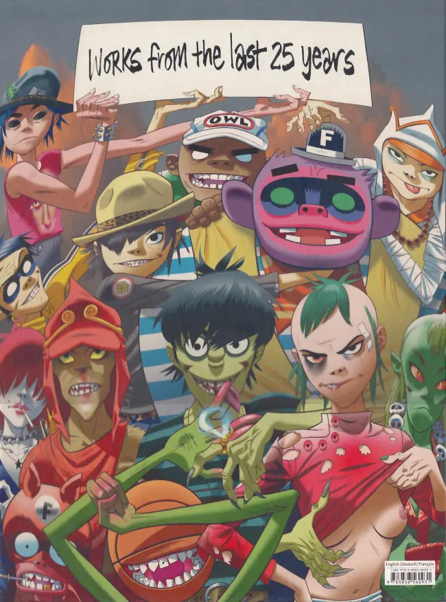 Verso de l'album Jamie Hewlett: Work from the last 25 years