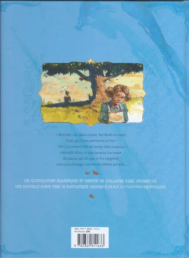 Verso de l'album Alice au pays des merveilles