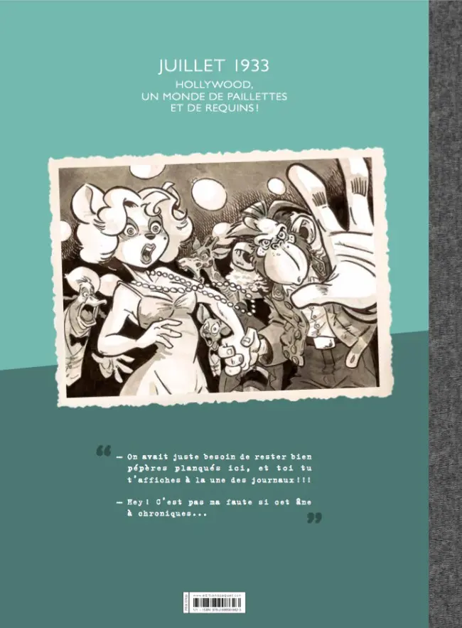 Verso de l'album Les Ailes du singe Tome 2 Hollywoodland