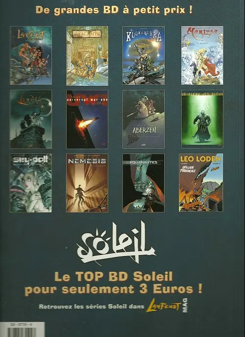 Verso de l'album Atalante - La Légende Tome 1 Le Pacte