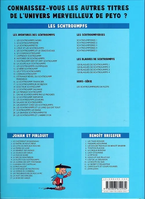 Verso de l'album Benoît Brisefer Tome 6 Lady d'Olphine