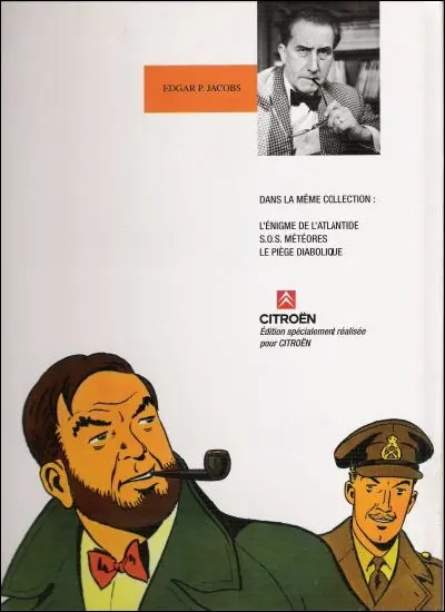 Verso de l'album Blake et Mortimer Tome 7 L'énigme de l'Atlantide