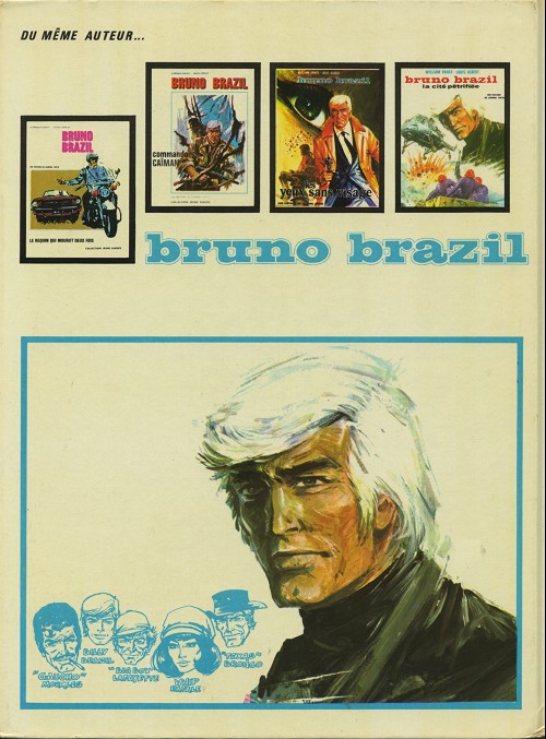 Verso de l'album Bruno Brazil Tome 3 Les yeux sans visage
