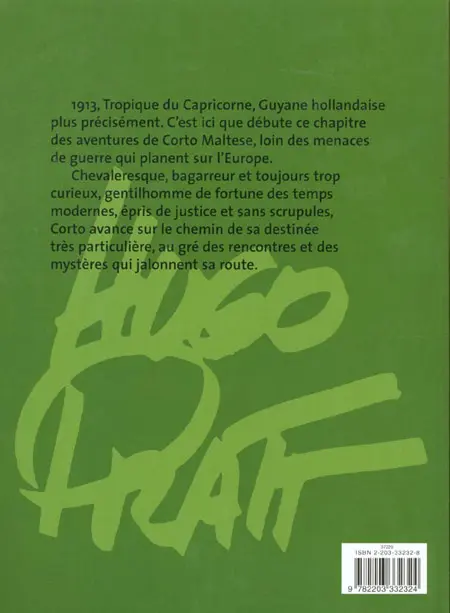 Verso de l'album Corto Maltese Tome 3 Sous le signe du Capricorne