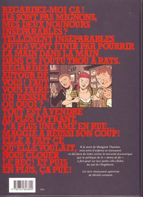 Verso de l'album La dame de fer