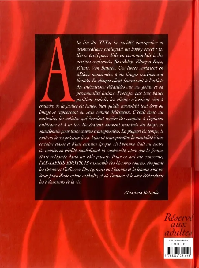 Verso de l'album Ex libris Eroticis Tome 1