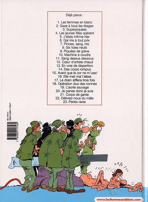 Verso de l'album Les Femmes en Blanc Tome 7 Pinces, sang, rires