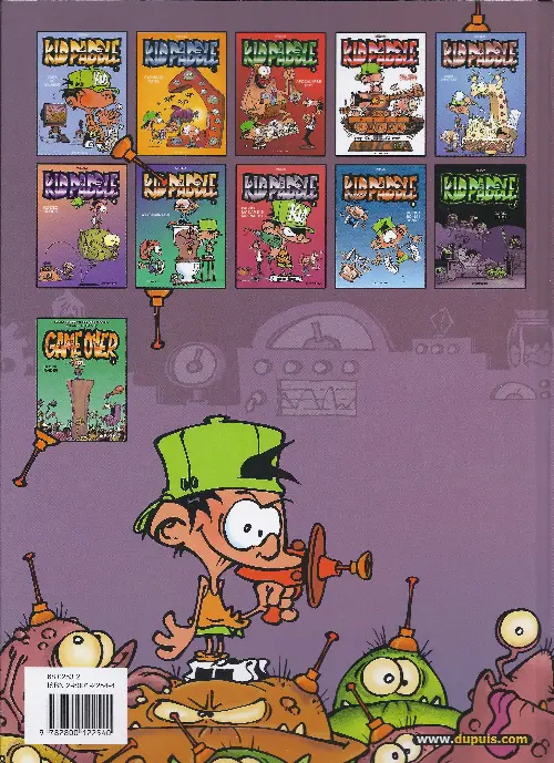 Verso de l'album Kid Paddle Tome 1 Jeux de vilains