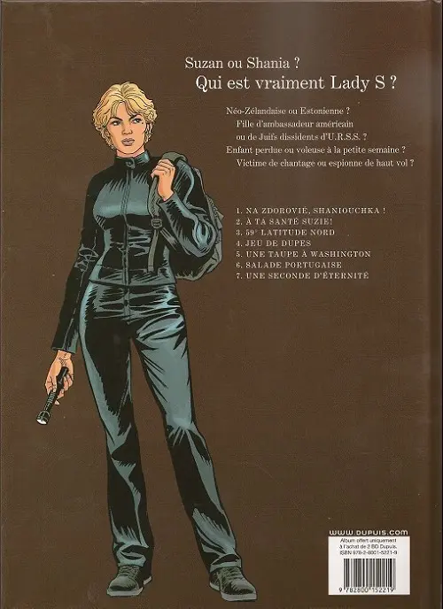 Verso de l'album Lady S. Tome 1 Na zdorovié, Shaniouchka !