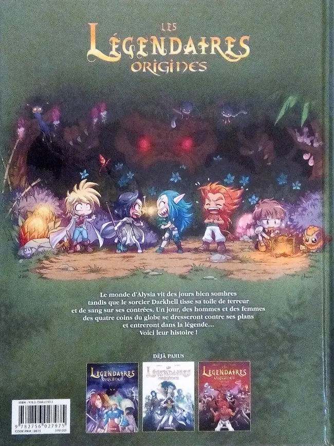 Verso de l'album Les Légendaires - Origines Tome 2 Jadina