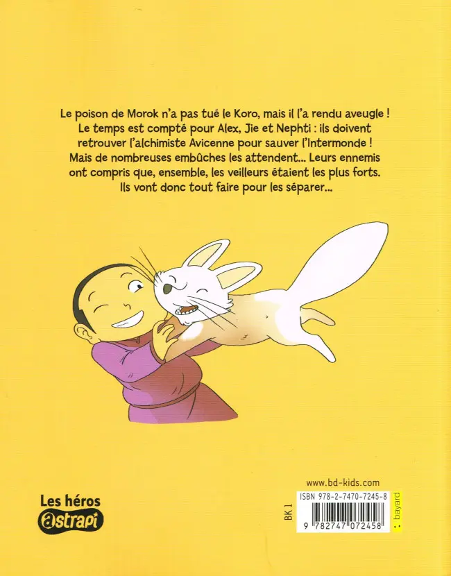 Verso de l'album Les Aventuriers de l'intermonde Tome 3 L'enlèvement de Nephti