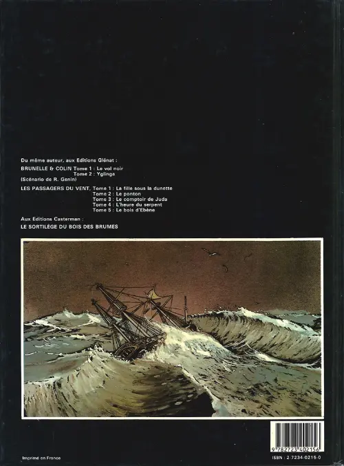 Verso de l'album Les Passagers du vent Tome 3 Le comptoir de Juda