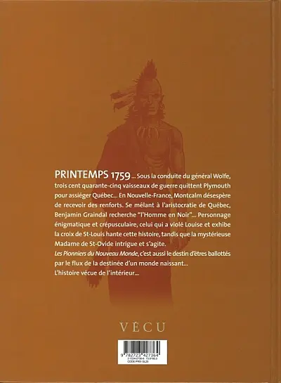 Verso de l'album Les Pionniers du Nouveau Monde Tome 5 Du sang dans la boue