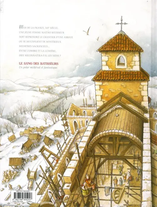 Verso de l'album Le sang des bâtisseurs Tome 1 Livre 1