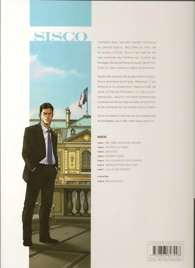 Verso de l'album Sisco Tome 3 Gin-Fizz