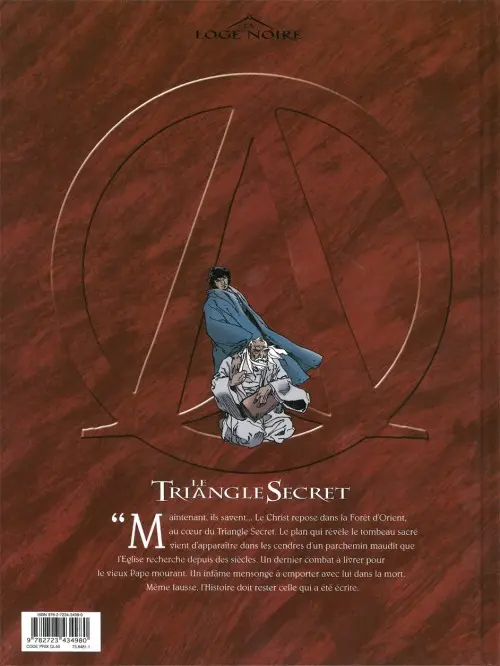 Verso de l'album Le Triangle secret Tome 5 L'infâme mensonge