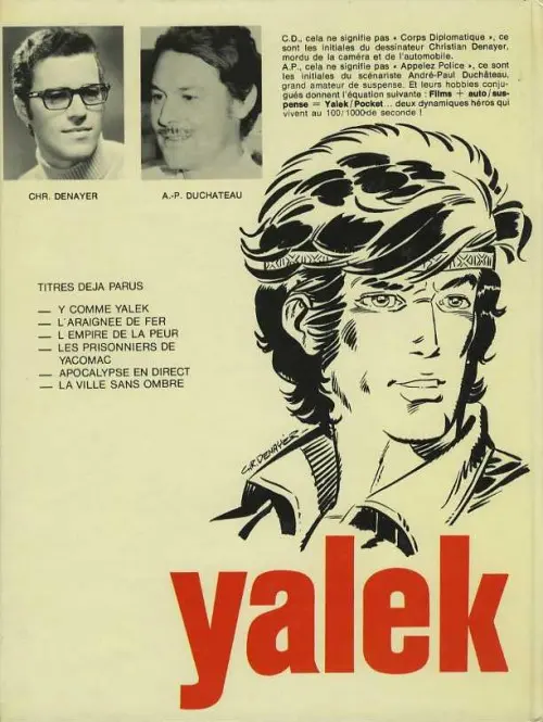 Verso de l'album Yalek Tome 6 La ville sans ombre