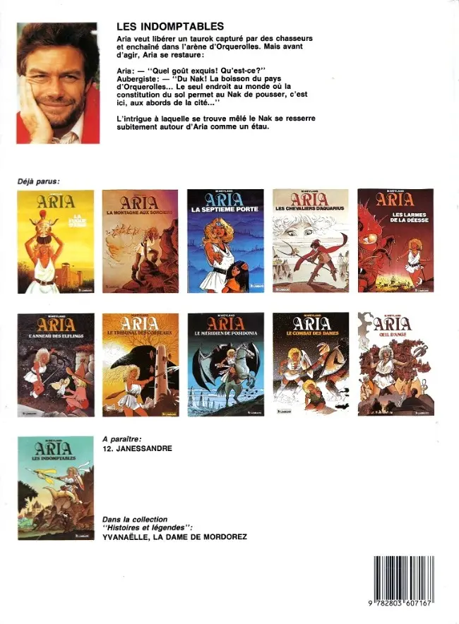 Verso de l'album Aria Tome 11 Les indomptables