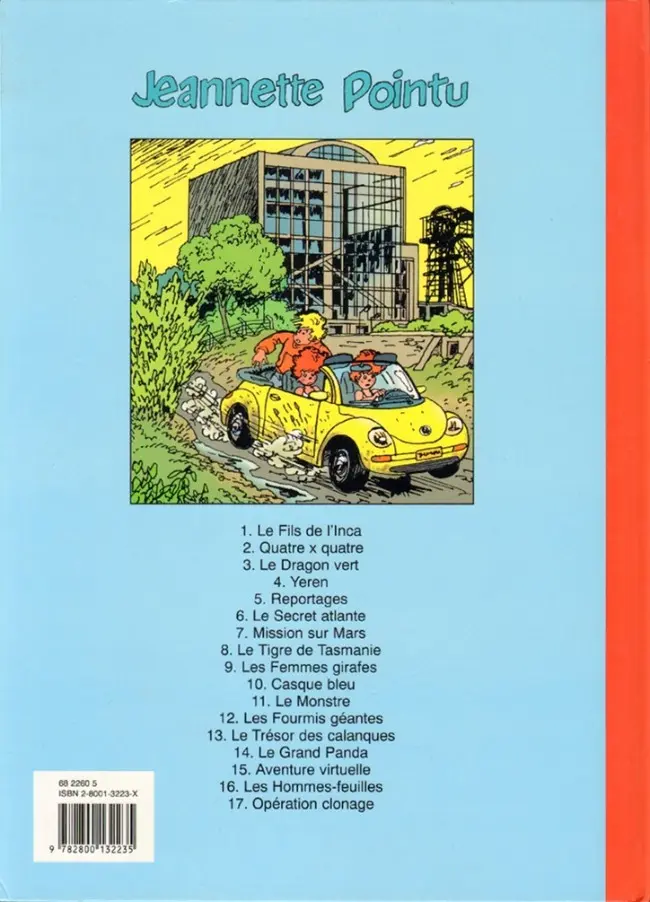 Verso de l'album Jeannette Pointu Tome 17 Opération Clonage