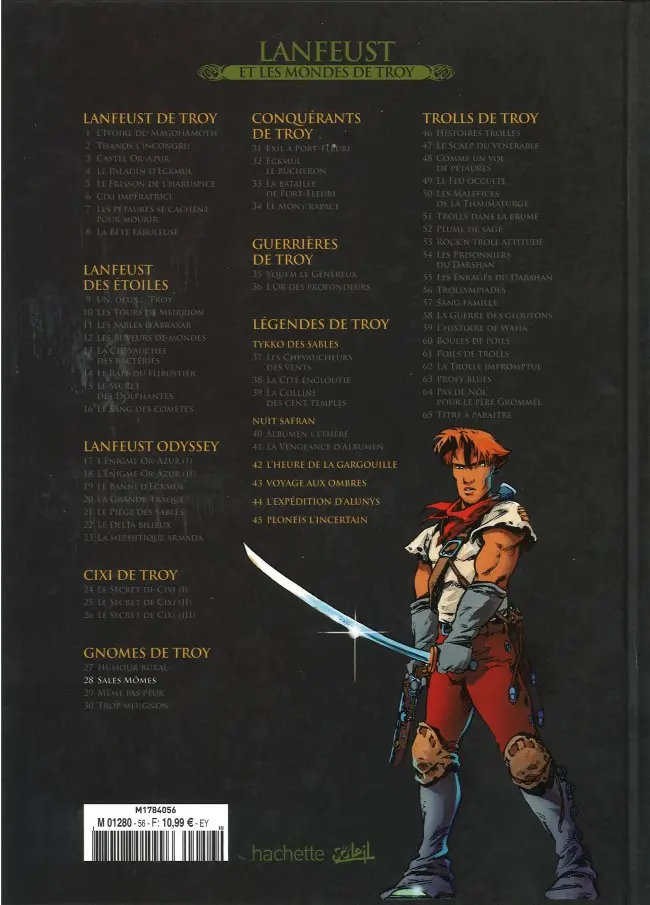 Verso de l'album Lanfeust et les mondes de Troy Tome 28 Gnomes de Troy - Sales Mômes