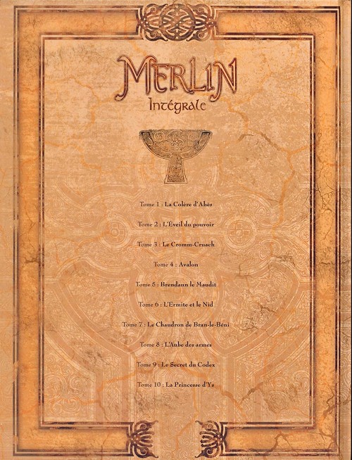 Verso de l'album Merlin