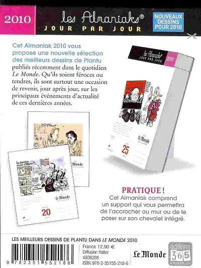 Verso de l'album Les Meilleurs Dessins de Plantu dans Le Monde