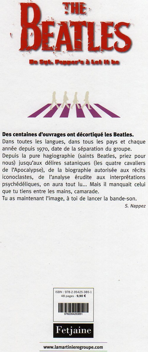 Verso de l'album The Beatles Tome 3 De Sgt Pepper's à Let it be