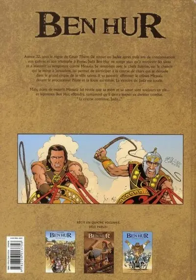 Verso de l'album Ben Hur Tome 3 Livre troisième : Cheik Ilderim