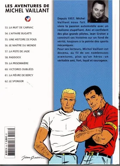 Verso de l'album Michel Vaillant La Collection Tome 53 La nuit de Carnac