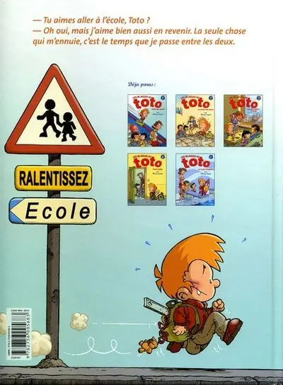 Verso de l'album Les Blagues de Toto Tome 5 Le maître blagueur