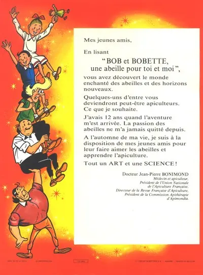 Verso de l'album Bob et Bobette Une abeille pour toi et moi