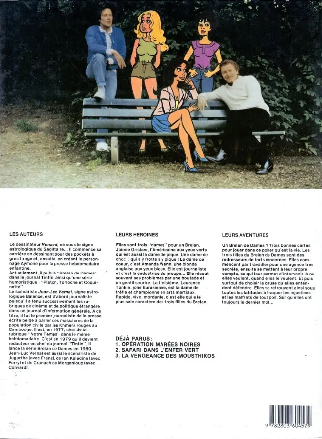 Verso de l'album Brelan de dames Tome 3 La vengeance des Mousthikos