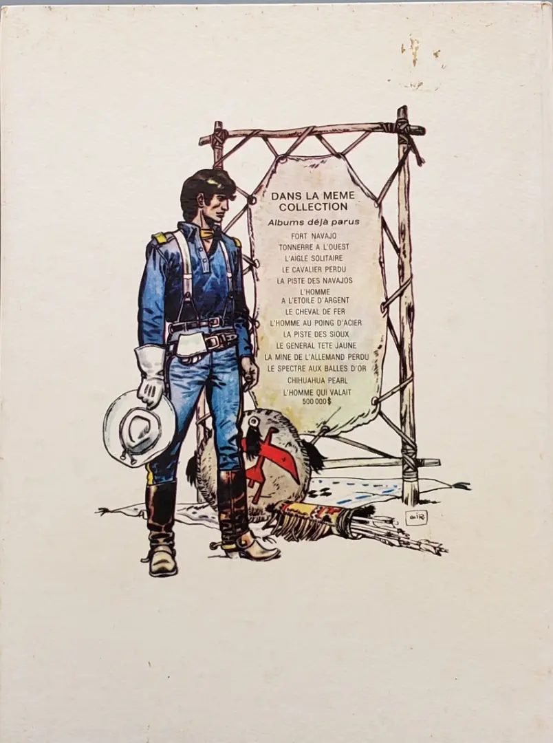 Verso de l'album Blueberry Tome 4 Le cavalier perdu