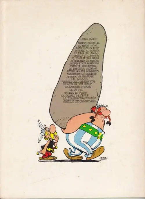 Verso de l'album Astérix Tome 15 La zizanie