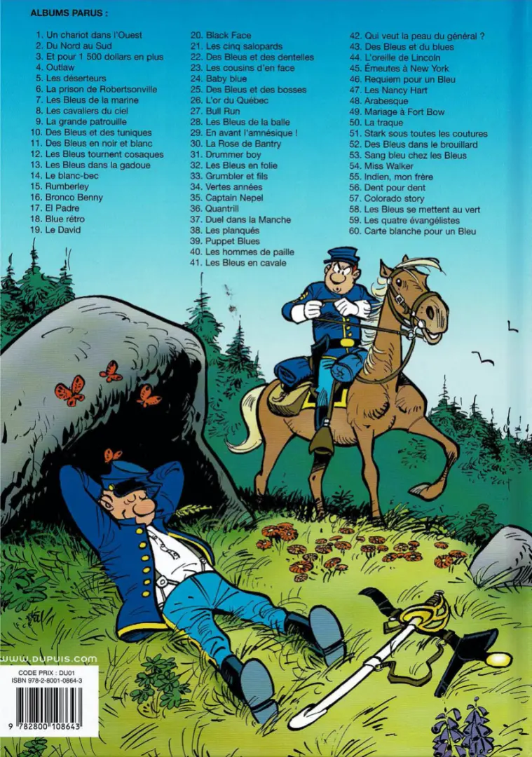 Verso de l'album Les Tuniques Bleues Tome 7 Les Bleus dans la Marine