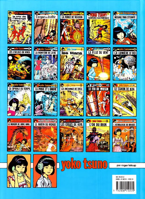 Verso de l'album Yoko Tsuno Tome 15 Le canon de Kra