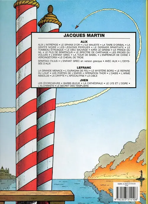 Verso de l'album Lefranc Tome 11 La cible