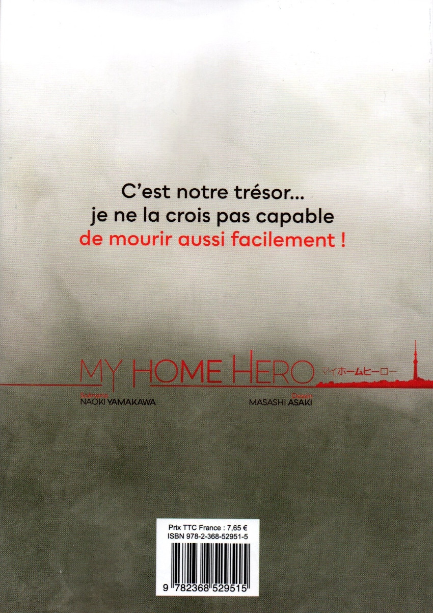 Verso de l'album My Home Hero 8