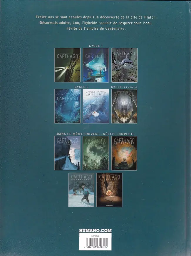 Verso de l'album Carthago Tome 6 L'héritière des Carpates