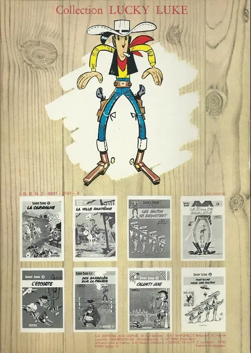 Verso de l'album Lucky Luke Tome 22 Les Dalton dans le blizzard