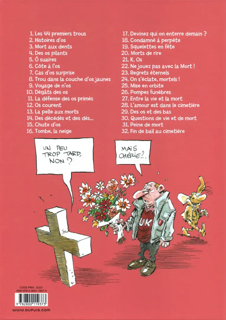 Verso de l'album Pierre Tombal Tome 9 Voyage de n'os