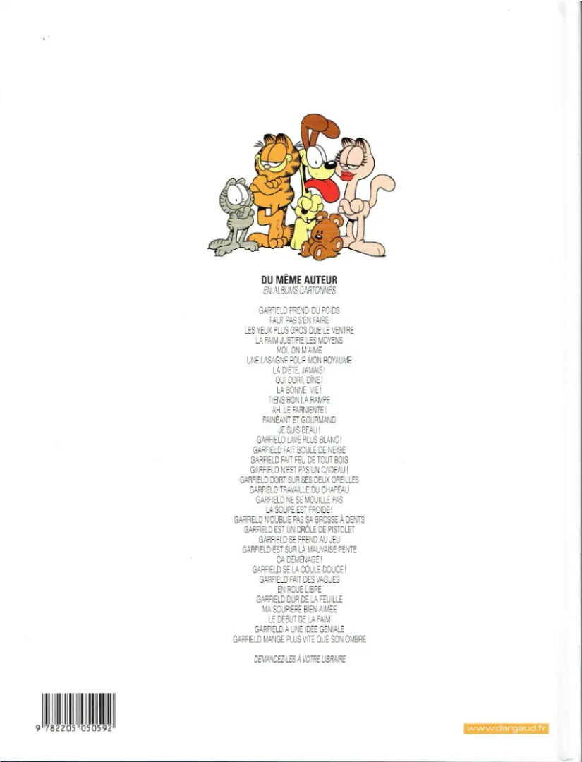 Verso de l'album Garfield Tome 31 Ma soupière bien aimée