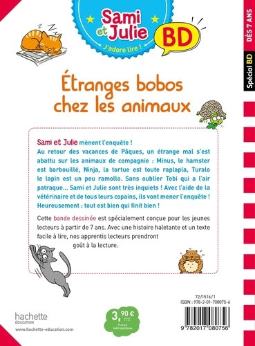 Verso de l'album Sami et Julie Étranges bobos chez les animaux