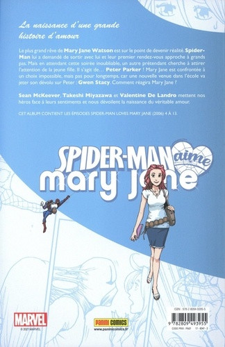 Verso de l'album Spider-Man aime Mary Jane Tome 2 La surprise