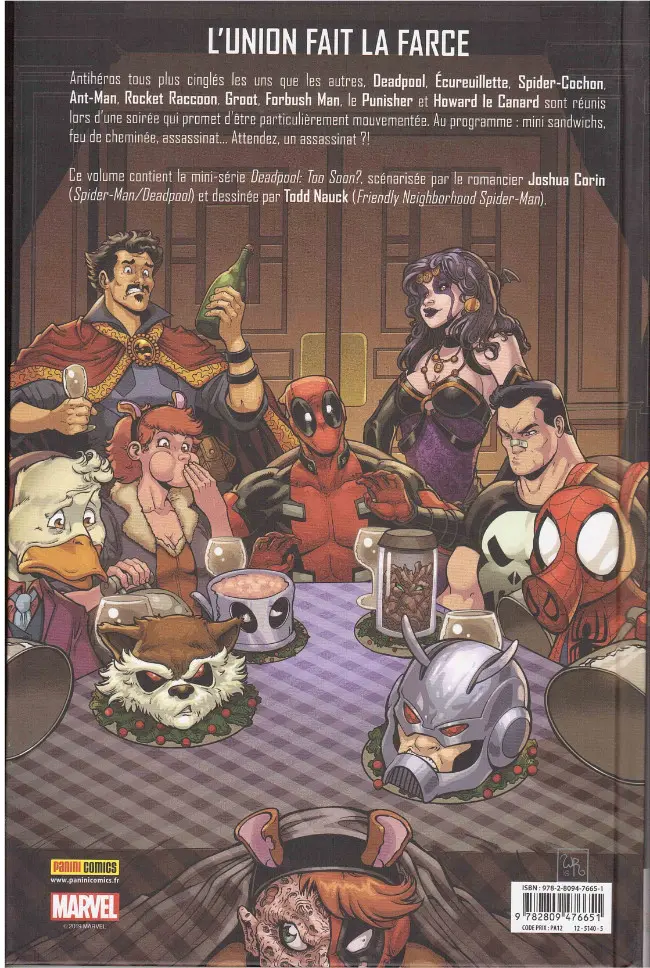 Verso de l'album Deadpool : Trop tôt ? Trop tôt ?